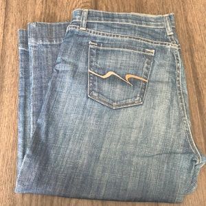 David Kahn cropped wide legged jeans